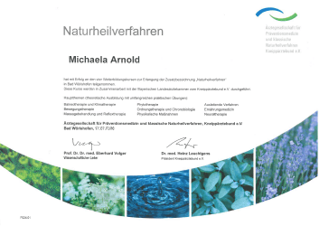 Naturheilverfahren Kneippaerztebund